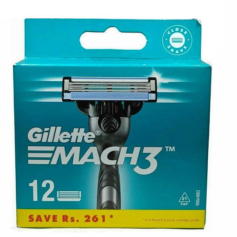 Сменные кассеты для бритья Gillette Mach3 12 шт. (4987176102232)