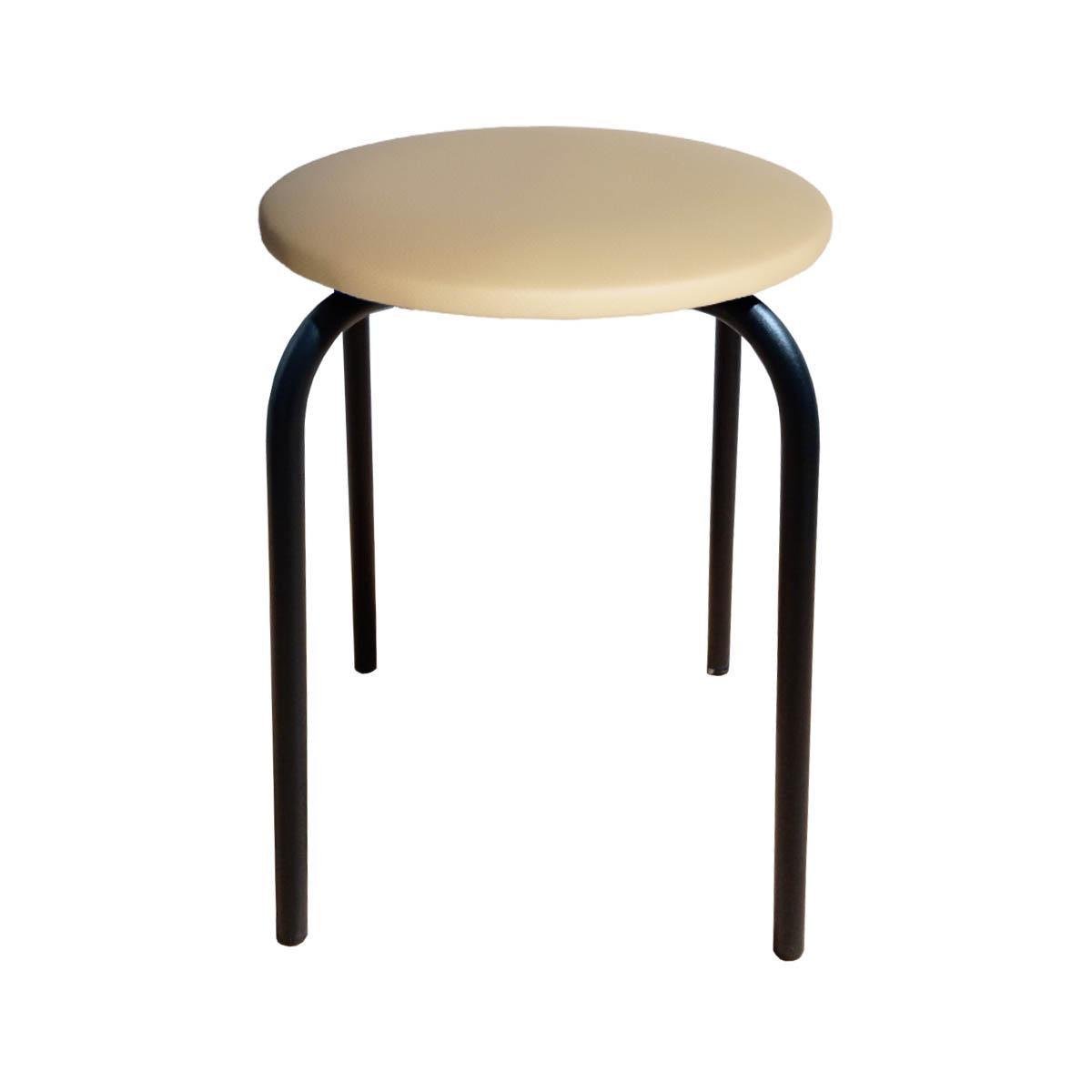 Табурет для кухни Чико кожзаменитель Бежевый/Черный (U27042-09)