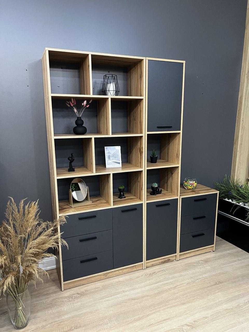 Комод Асті 700х494х354 мм Дуб аппалачі/Антрацит - фото 8 Комод Асті 700х494х354 мм Дуб аппалачі/Антрацит - фото 8