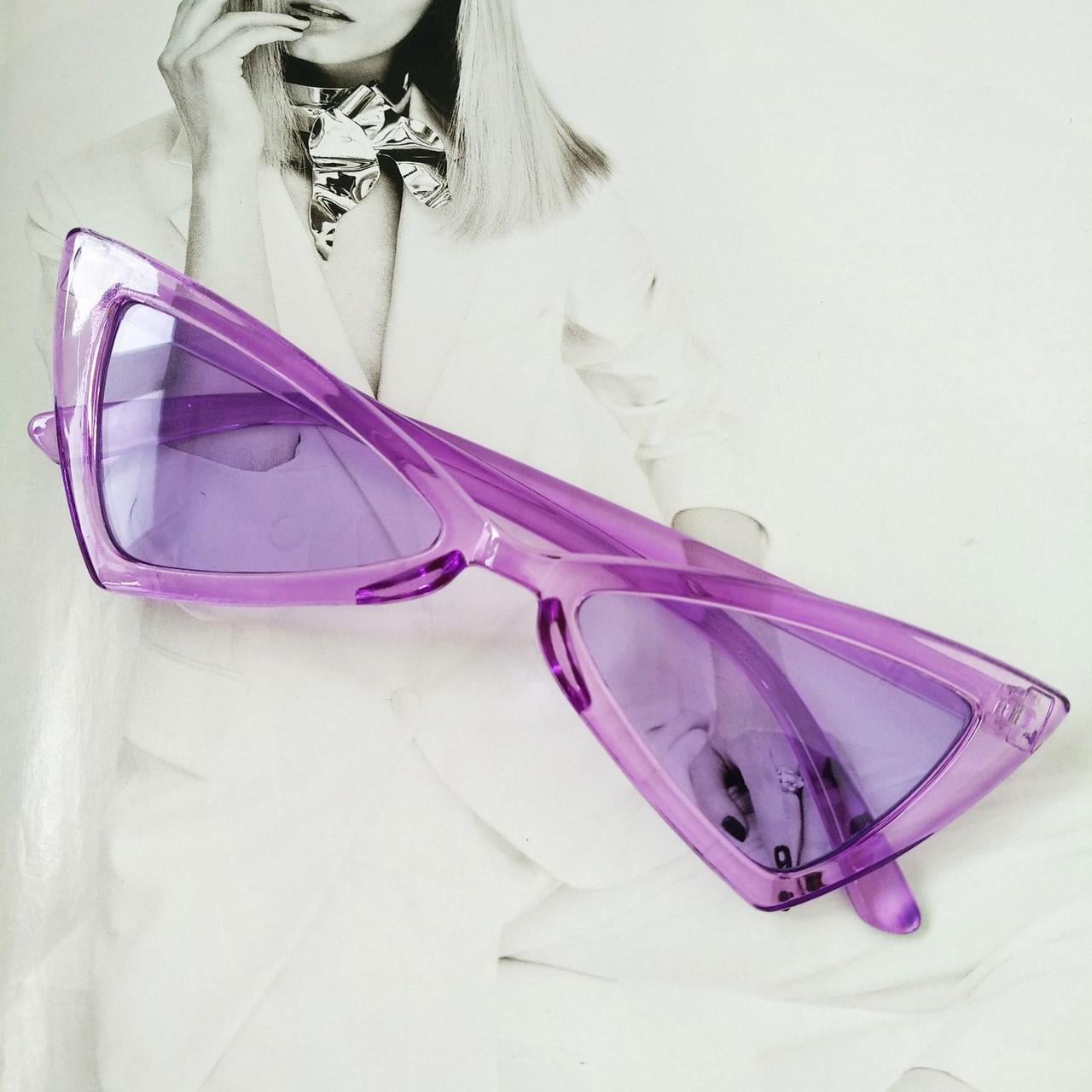 Очки треугольные солнцезащитные Фиолетовый