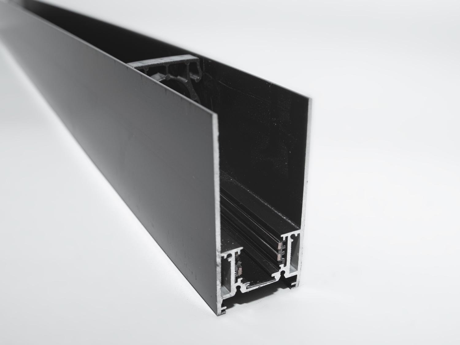 Рейлинг-шинопровод для магнитной трековой системы для скрытой установки (QY-CX102B-35-1M-BK)