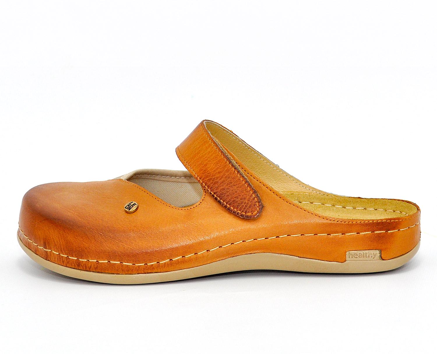 Женские сабо кожаные Leon 953 р. 40 Коричневый