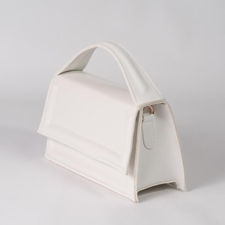 Сумка женская XENIA № 17-24 кросс-боди из гладкой экокожи Белый - фото 3