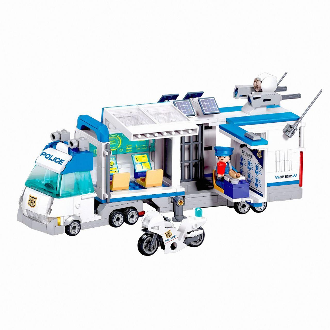 Конструктор Sluban "Полицейский трейлер и транспорт" M38-B1219