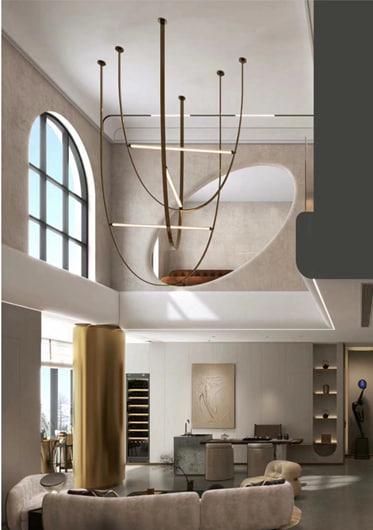 Треки подвесные дизайнерские/трансформеры Valeso Композиция 2 Оранжевый