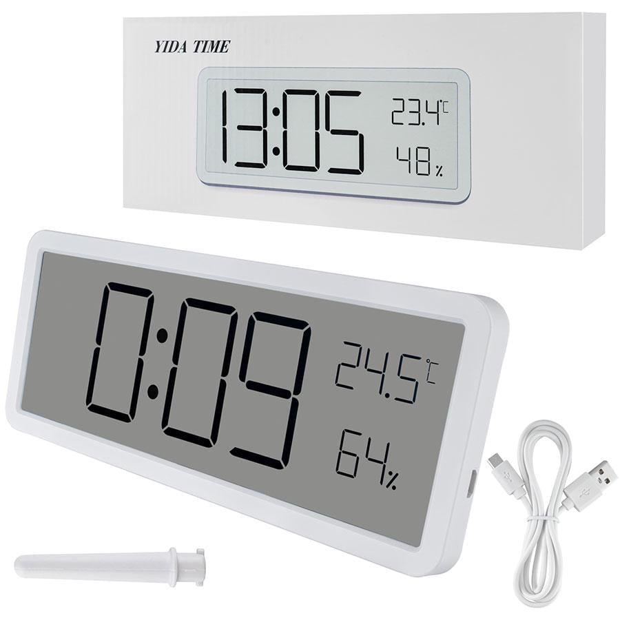 Часы с термометром и гигрометром Yida Time 106 20,2х2х8 White (287609)