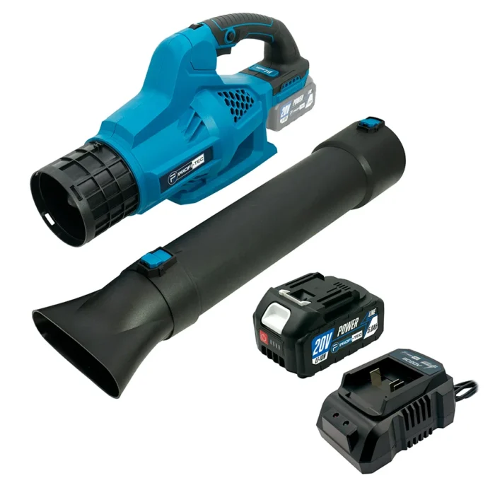Пылесос садовый аккумуляторный PROFI-TEC PLB5020BL POWERLine 20 В 130 км/ч аккумулятор 4А (PH00590)
