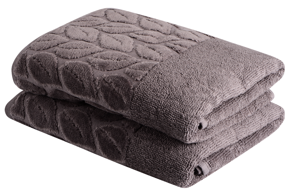 Набор банных хлопковых полотенец SOHO Leaves Cappuccino 50х90 см 2 шт. (31102952)