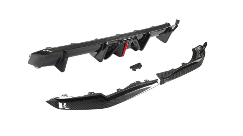 Диффузор заднего бампера DDCarbon V4 для G82/G83 2021+ для BMW 4 серия G22/23/26 2020- гг. натуральный карбон сухой (137043)