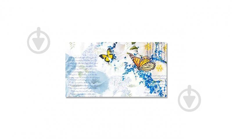 Наклейка виниловая на стол Zatarga  "Голубые бабочки"  600х1200 мм