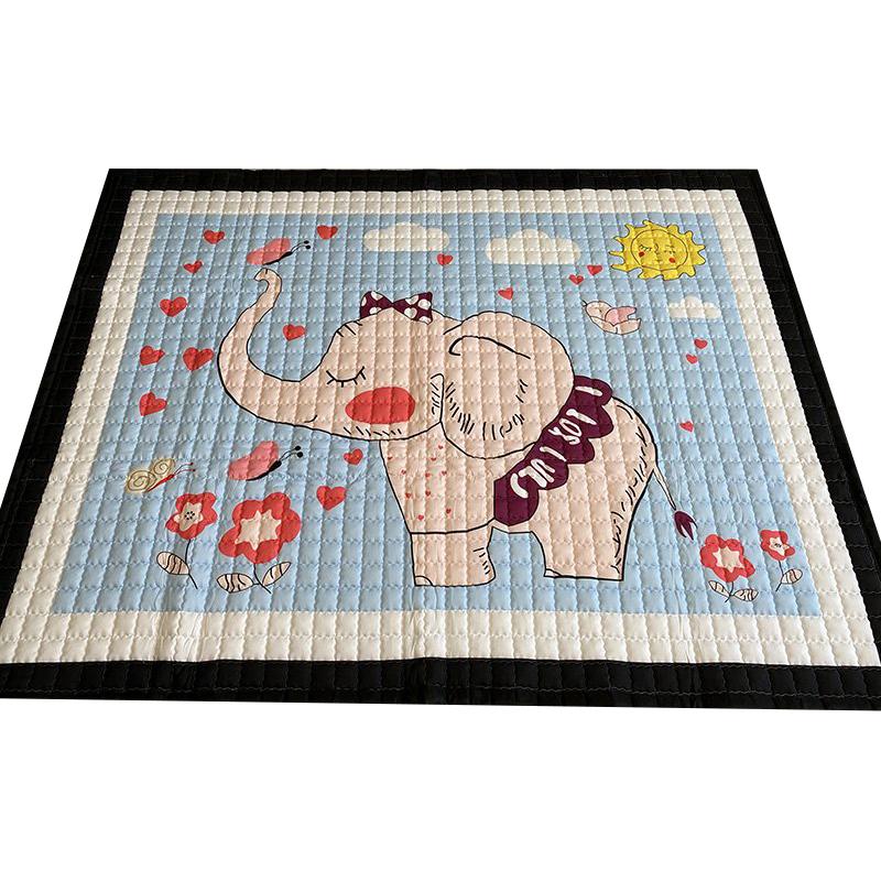 Тканевый ковер Magnitoshka Милый слоник в детскую 195x145x1,5 см