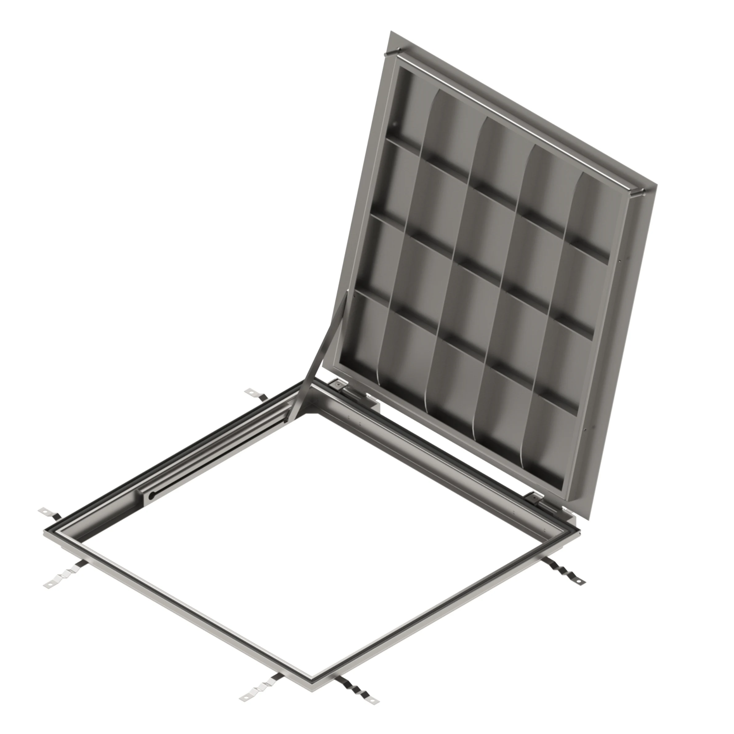 Люк Vodaland технологический откидной из нержавеющей стали Base 400x400 Plate A15 (996214)