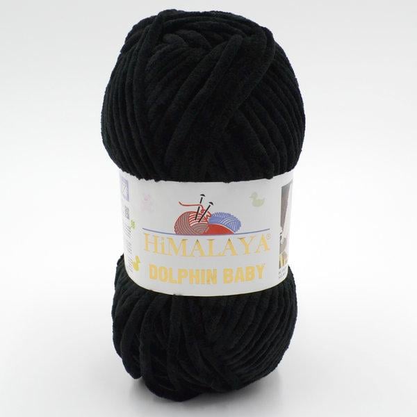 Пряжа велюровая Himalaya Dolphin Baby 80311 черный (3626) Пряжа велюровая Himalaya Dolphin Baby 80311 черный (3626)