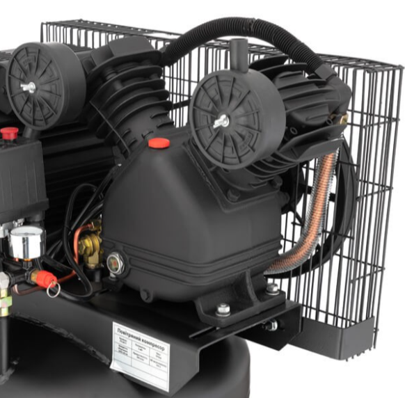 Компресор Intertool PT-0017 поршневий масляний ремінний 100 л 3 кВт - фото 6 Компресор Intertool PT-0017 поршневий масляний ремінний 100 л 3 кВт - фото 6