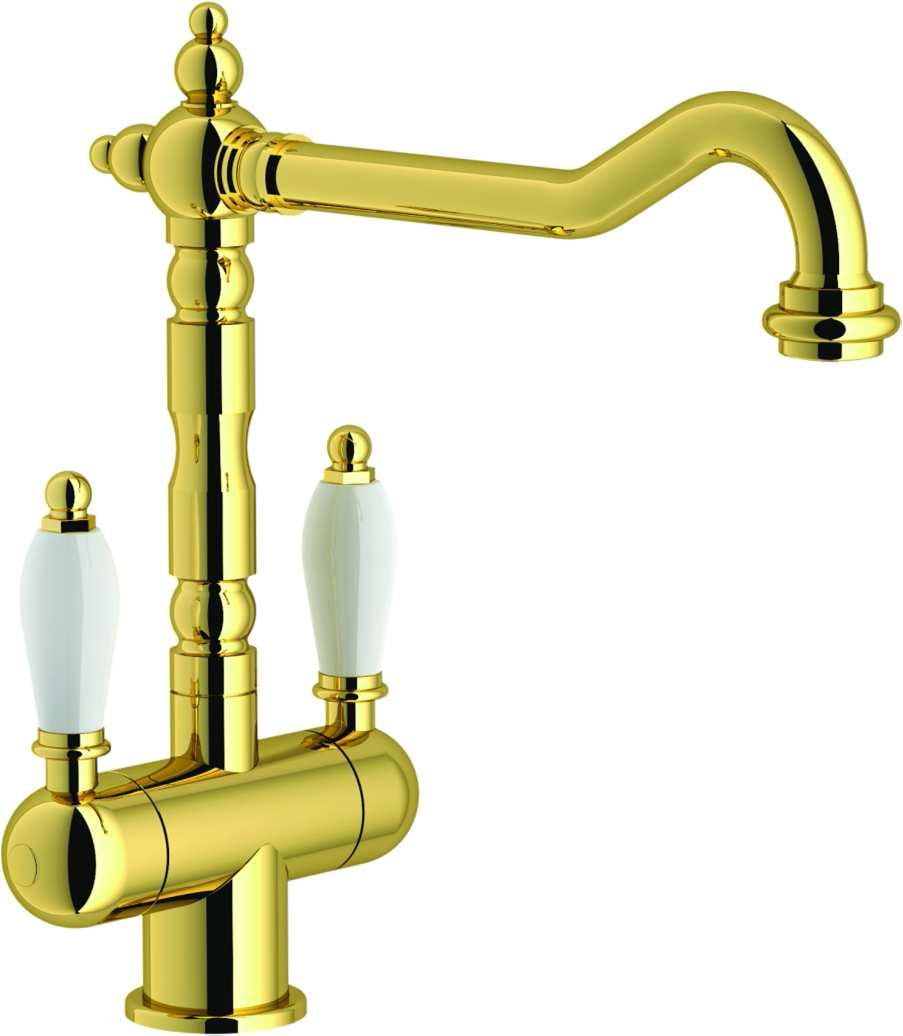 Кухонний змішувач Franke OLD-ENGLAND BICOMAND Золото (115.0315.598)
