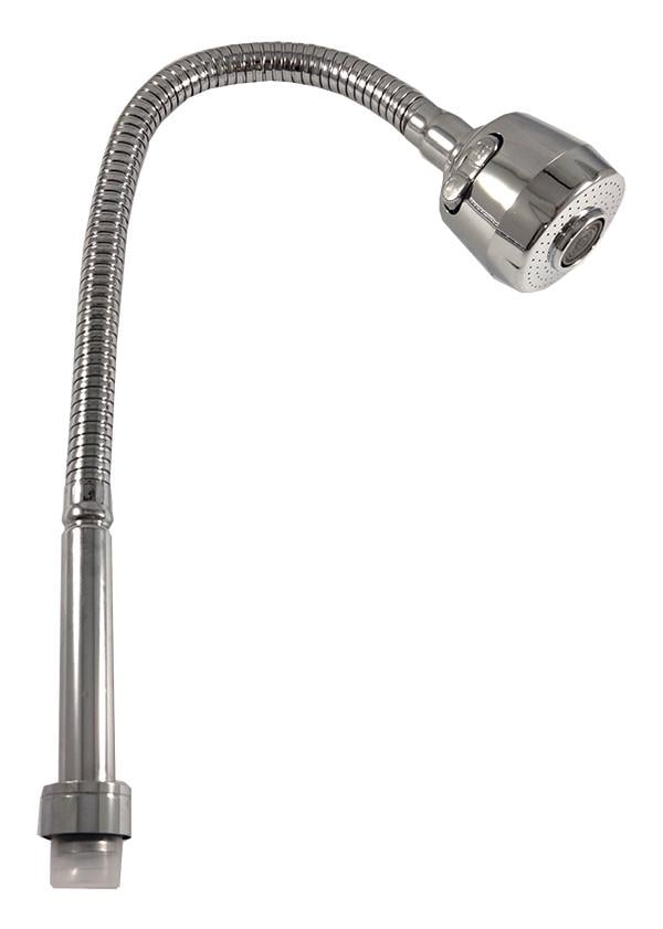 Гусак для змішувача Frap F7310 гнучкий рефлекторний 2 режими Хром