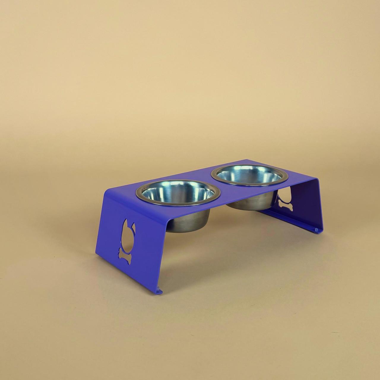 Годівниця для собак та котів STEEL M Violet (2491867766)