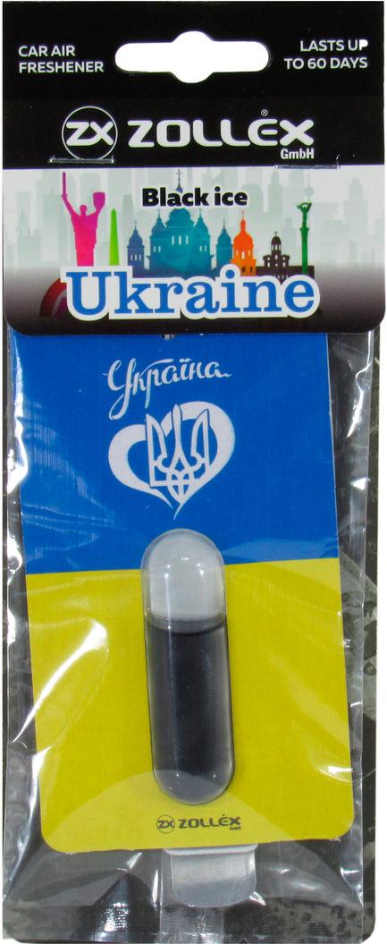 Ароматизатор для авто Zollex Ukraine Black Ice рідкий 5 мл (0307948)