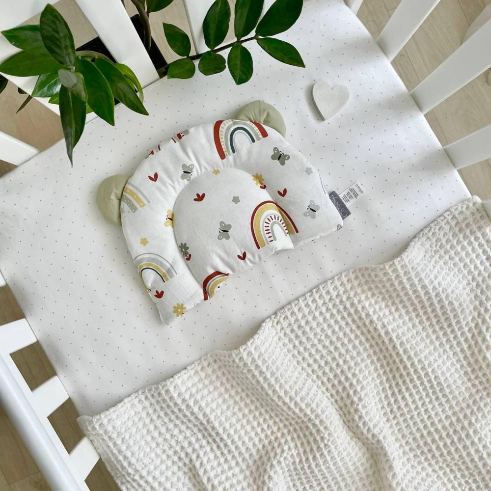 Подушка-позиционер детская Радуга с ушками 28х21 см (697) Подушка-позиционер детская Радуга с ушками 28х21 см (697)