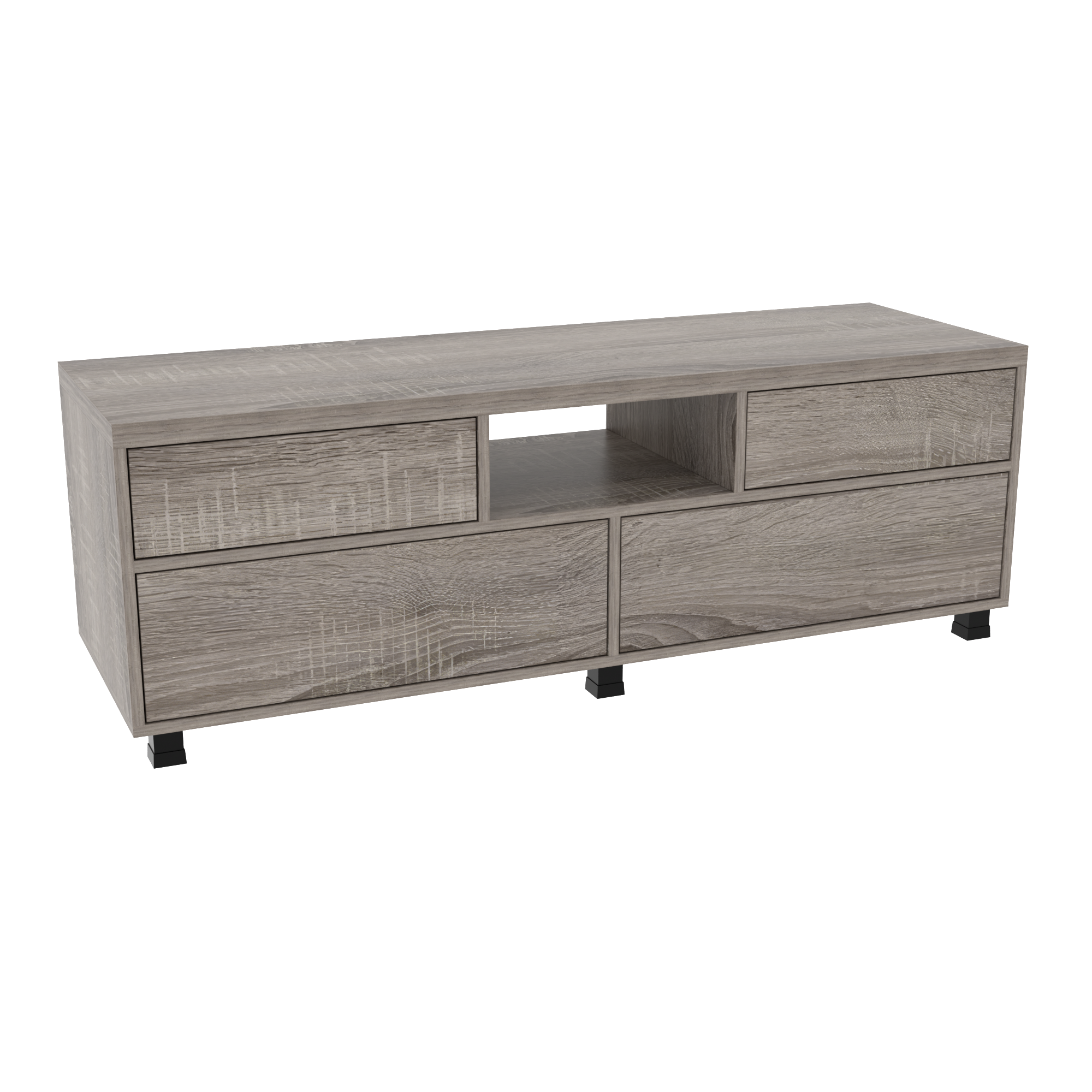 Тумба TV №3 1400х450х475 мм Дуб Сонома Трюфель (3213322)