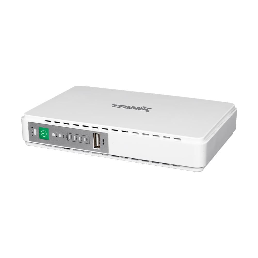 Источник бесперебойного питания DC UPS Trinix TRX-MUPS-1748 PoE 5V/9V/12V/24V/48V/PoE 1Gbps/Li-ion 4x2,5Ah для роутера и медиаконвертера (42-00147)
