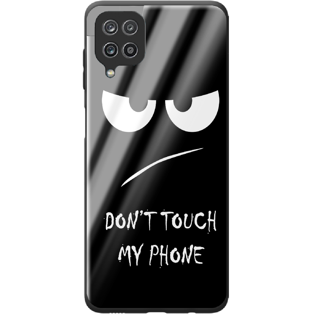 Чохол Boxface Samsung M225 Galaxy M22 Don't Touch my Phone Чорний силікон зі склом (43528-up535-44204)