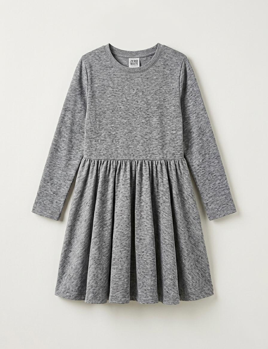 Сукня дитяча для дівчинки Green Cotton 98 см Сірий меланж (251112110)