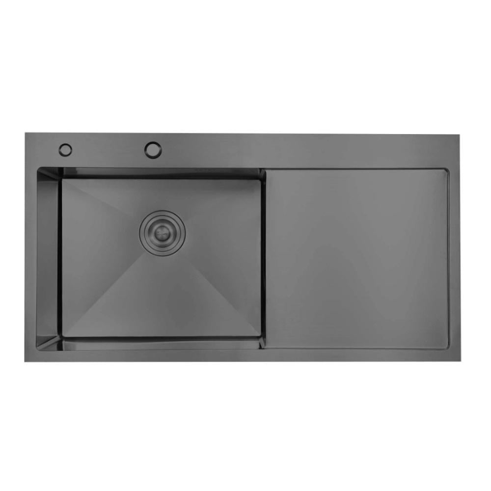 Мойка для кухни интегрированная Lidz Handmade H7849BR LIDZH7849BRPVD3008 крыло справа PVD 30/10 мм Brushed Black (FRRS00049749) Мойка для кухни интегрированная Lidz Handmade H7849BR LIDZH7849BRPVD3008 крыло справа PVD 30/10 мм Brushed Black (FRRS00049749)