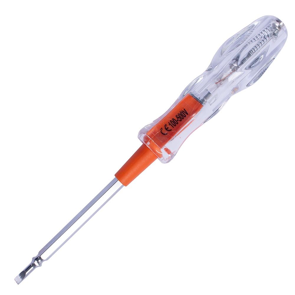 Викрутка-індикатор E.NEXT e.tool.test07 4,5x190 мм прямий/хрестова PH1 100-500V AC (t001107) Викрутка-індикатор E.NEXT e.tool.test07 4,5x190 мм прямий/хрестова PH1 100-500V AC (t001107)