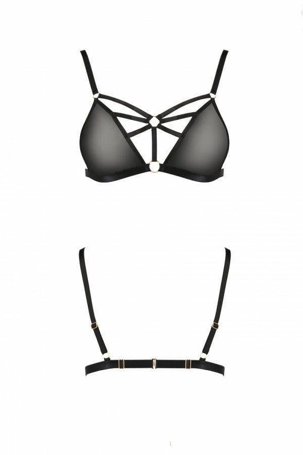 Бюстгальтер-стрепи Passion Exclusive MEGGY BRA L/XL Black