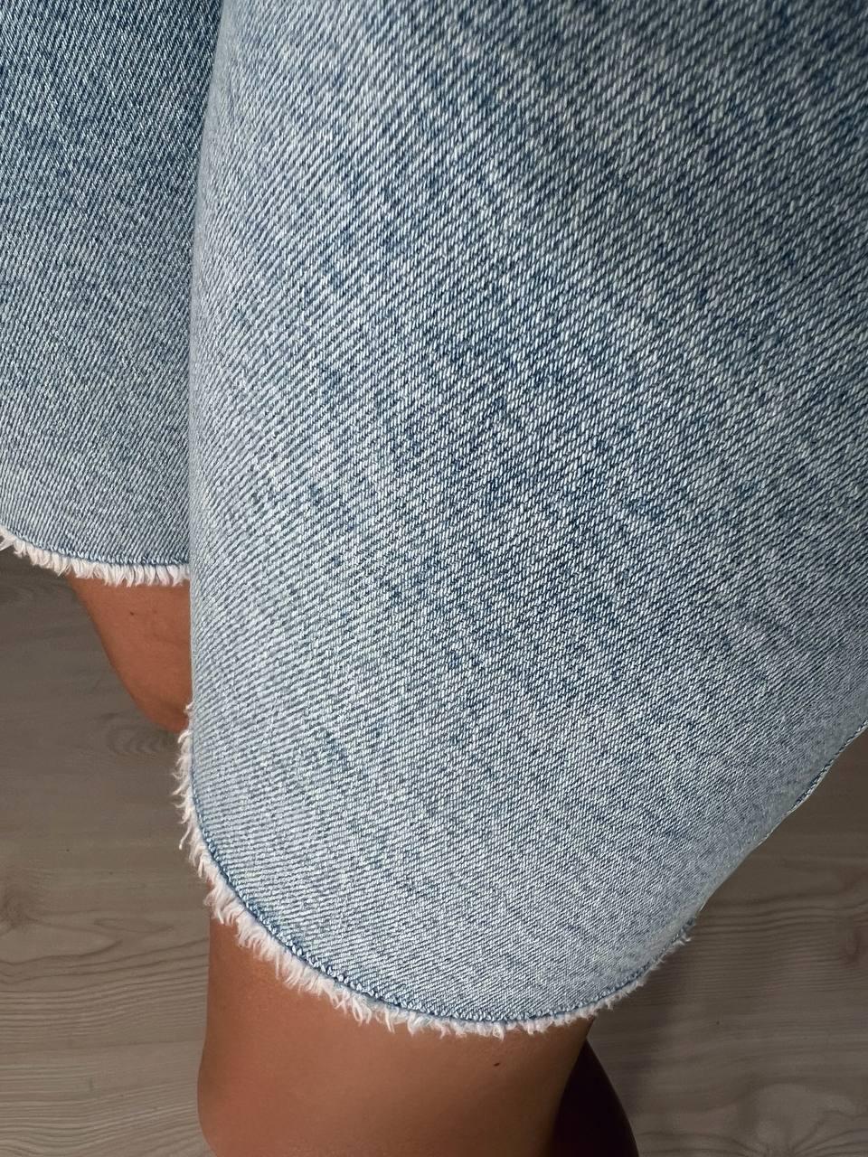 Шорты женские джинсовые ITS Basic 4015 средней длины с бахромой р. 38 81 см 105 см Голубой - фото 4 Шорты женские джинсовые ITS Basic 4015 средней длины с бахромой р. 38 81 см 105 см Голубой - фото 4