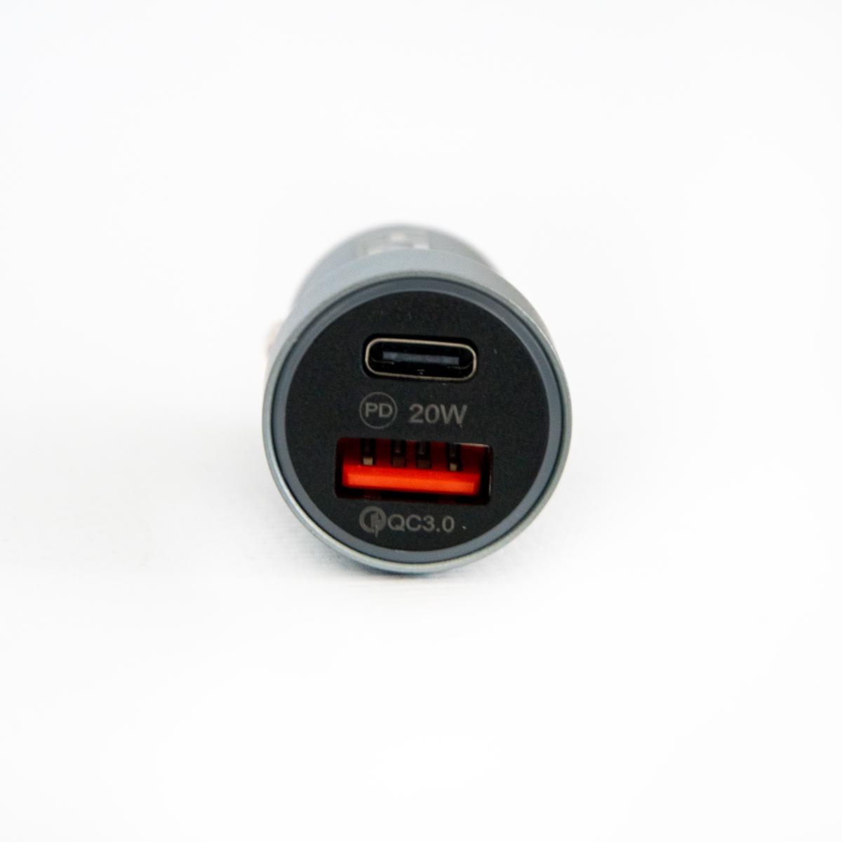 Зарядное устройство для телефона автомобильное HZ CH12 3,4A 12-24V USB/Type-C (1010544-Gray) - фото 5