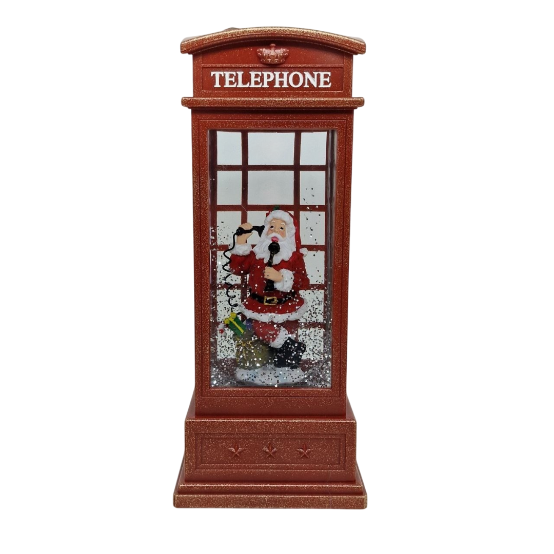 Новогодний ночник XMAS WDL-25002A Телефонная будка 25 см (10103)