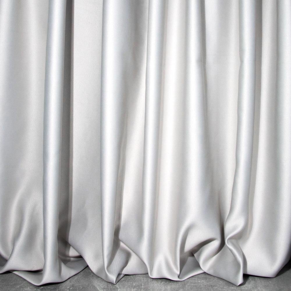 Тканина портьєрна однотонна Блекаут V-19 Світлий попіл (18779)