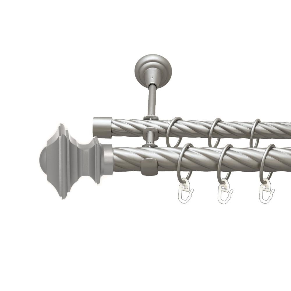 Карниз Orvit Борджеза двухрядный скрученный 25/19 мм 160 см Сатин (00-00023644)