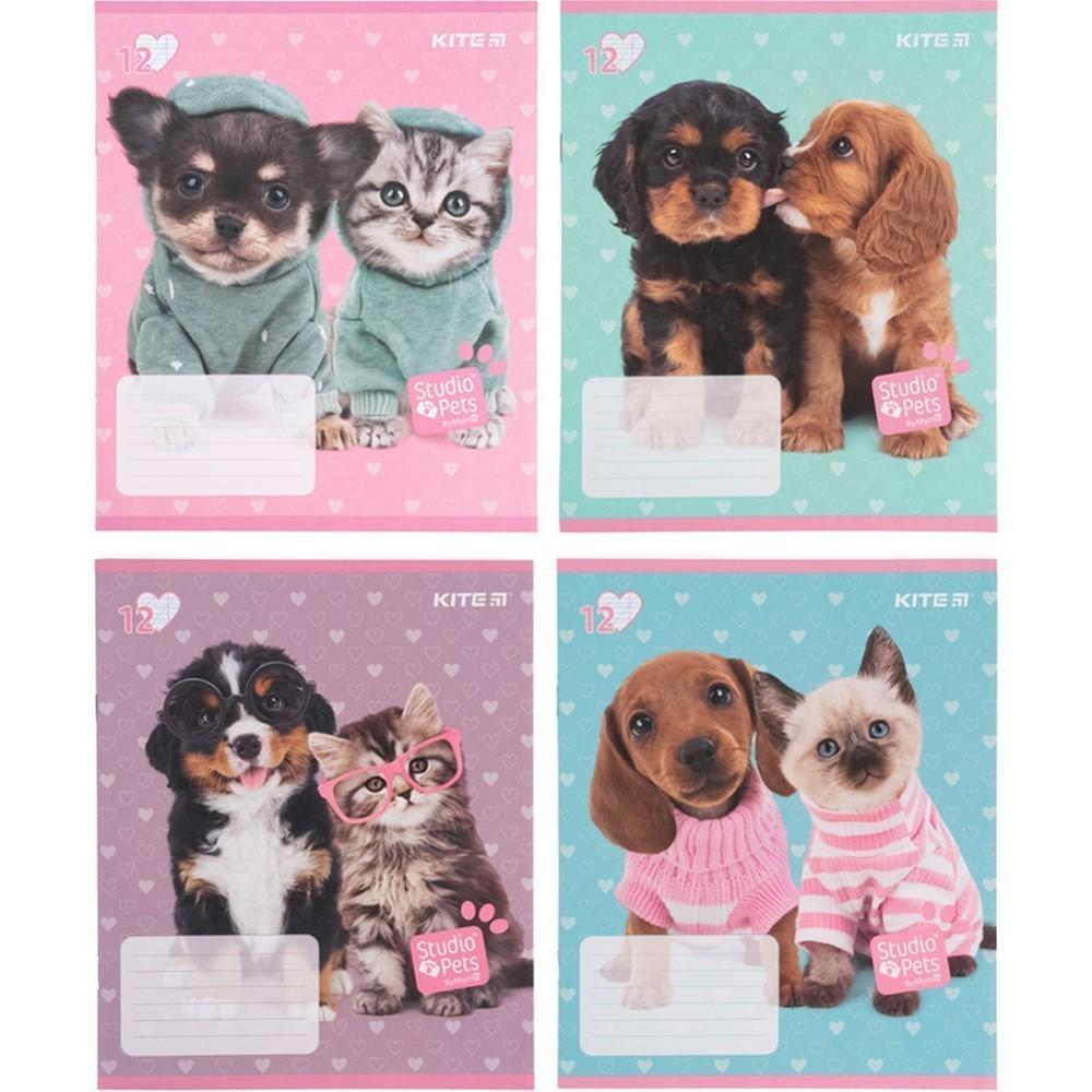 Комплект шкільних зошитів KITE Studio Pets 20 шт. (SP21-235_20pcs)
