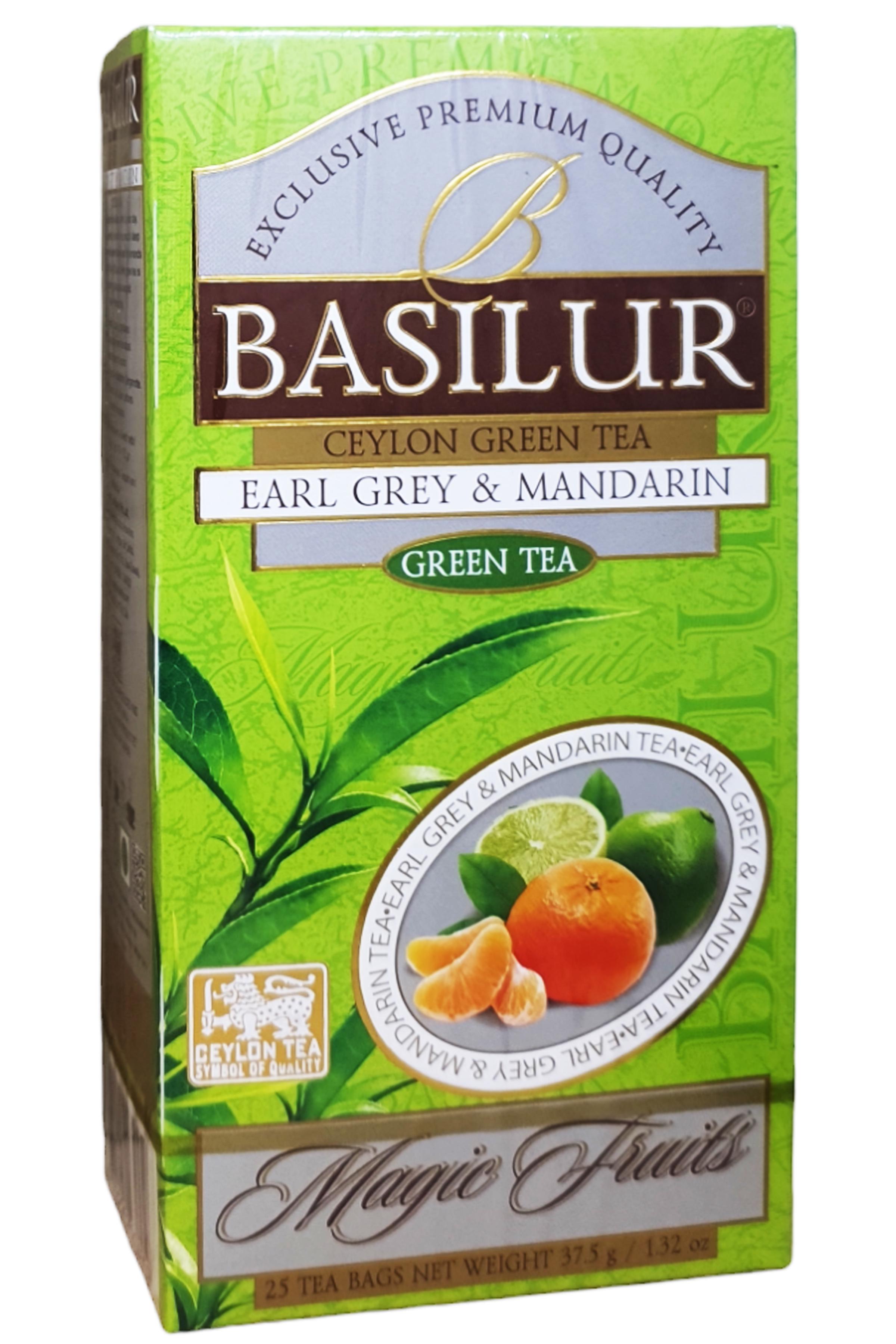 Чай зеленый Basilur Магические Фрукты Эрл грей и Мандарин 25 шт. по 1,5 г (58942)