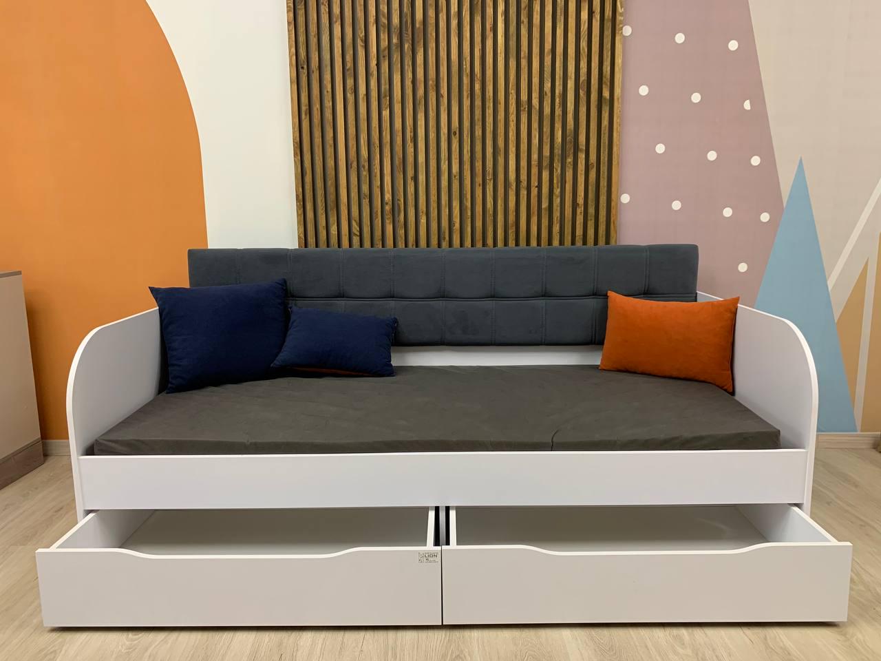 Кровать детская односпальная Lion Л-7 Лили с ящиками и ламелями Дуб сонома (LION-041092) - фото 6 Кровать детская односпальная Lion Л-7 Лили с ящиками и ламелями Дуб сонома (LION-041092) - фото 6