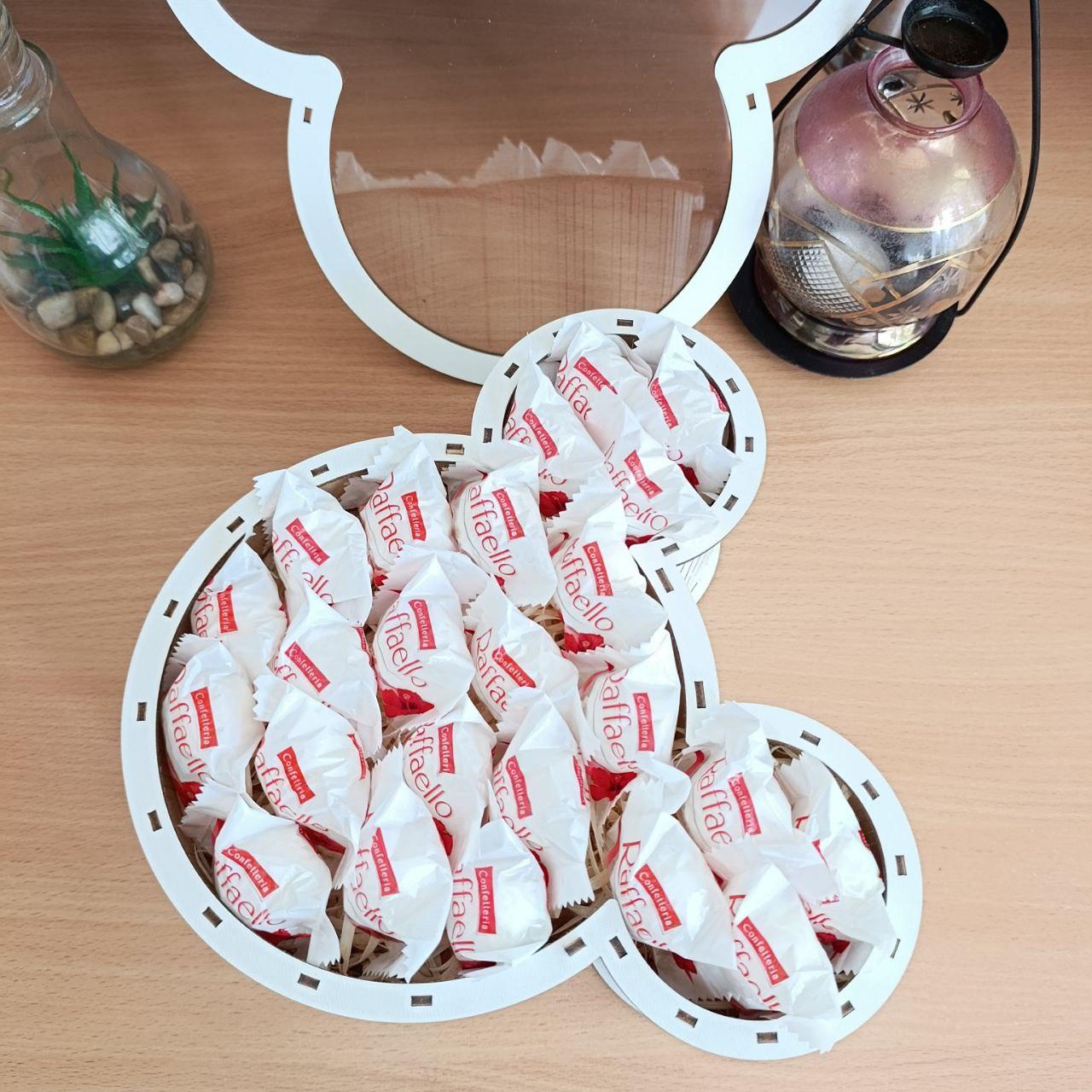 Бокс с конфетами Raffaello для ребенка/девушки на день рождения/день влюбленных/8 марта/праздник (ar288) - фото 3