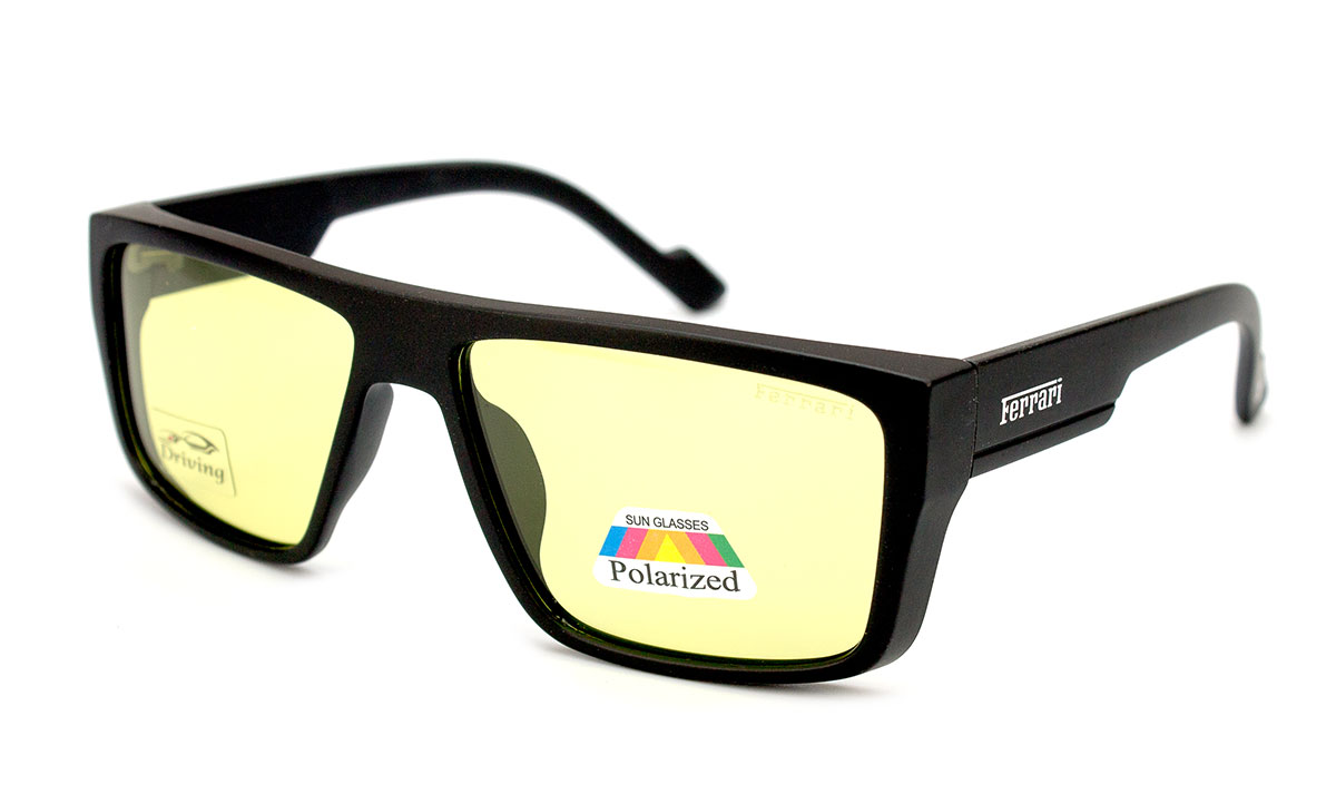 Окуляри чоловічі антифара 2106-05 з пластиковою оправою на широке обличчя Чорний (40467)