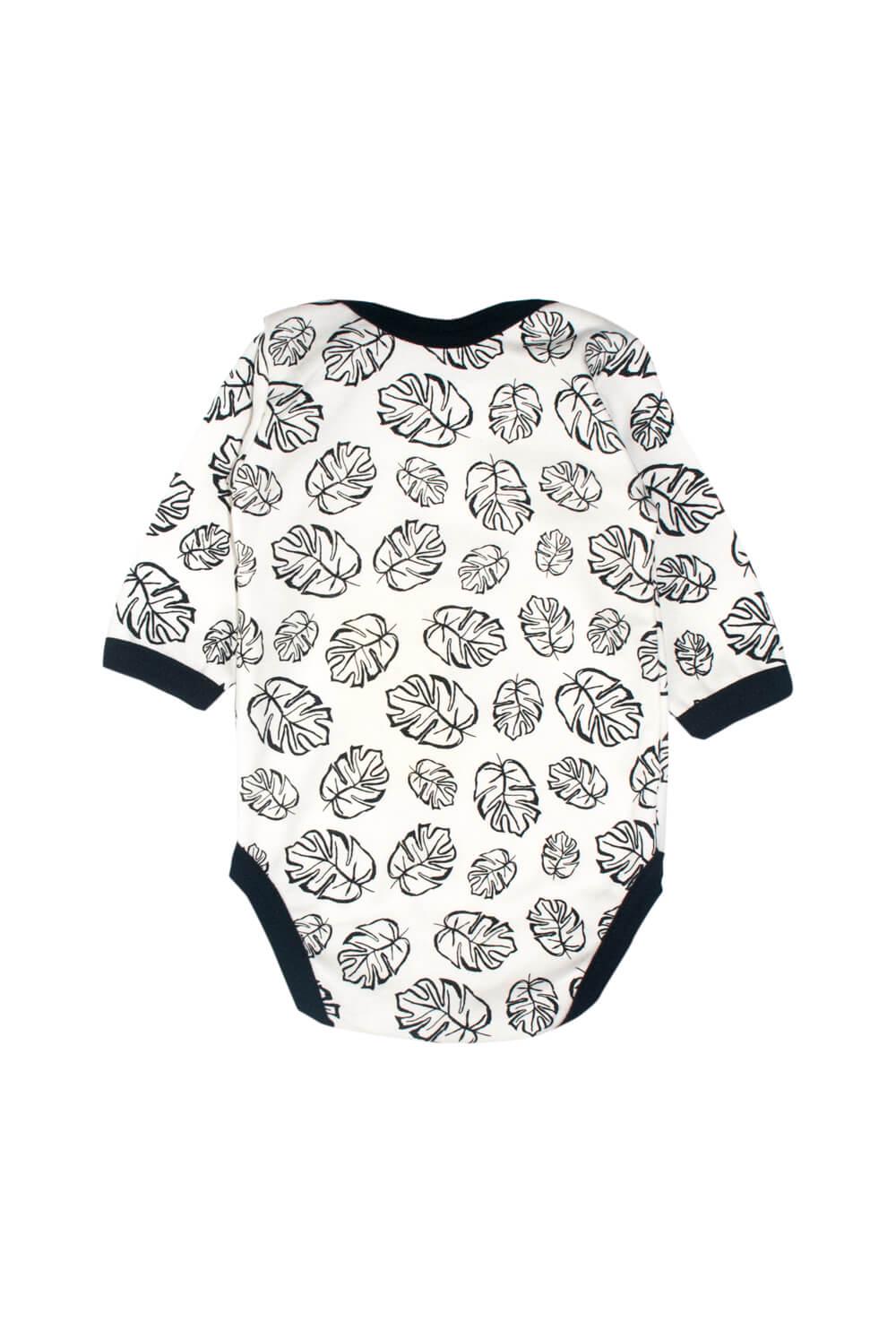 Боди детский Листья 74 см Бежевый (1211011-74) - фото 2 Боди детский Листья 74 см Бежевый (1211011-74) - фото 2