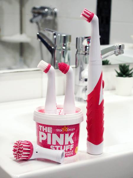 Набір для чищення The Pink Stuff Miracle Scrubber Kit електричний скруббер /4 насадки (2134650797) - фото 4 Набір для чищення The Pink Stuff Miracle Scrubber Kit електричний скруббер /4 насадки (2134650797) - фото 4