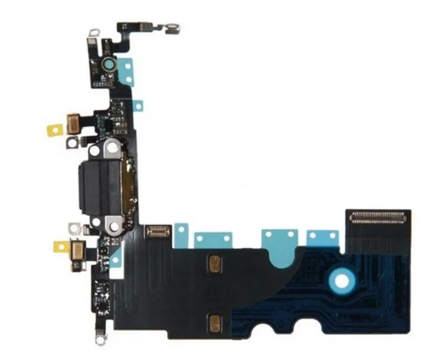 Кабель плоский для телефона iPhone 8 с разъемом зарядки Черный (000537861)