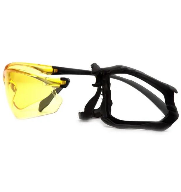 Окуляри захисні із ущільнювачем Pyramex Proximity amber Anti-Fog Жовтий - фото 7