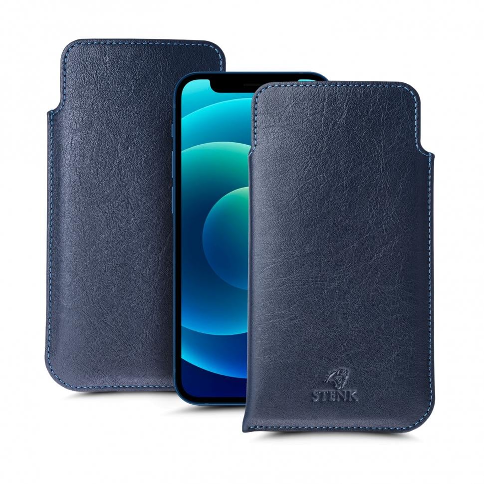 Футляр Stenk Elegance для Apple iPhone 12 Синий (67394)