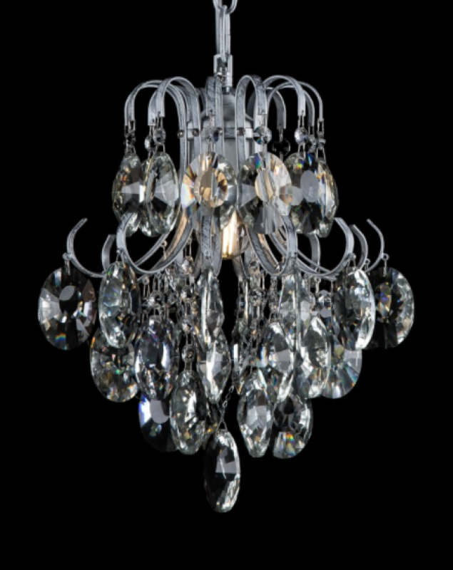Хрустальная люстра L30337/1 WT/SL Белый/Серебро (AN000292) Хрустальная люстра L30337/1 WT/SL Белый/Серебро (AN000292)