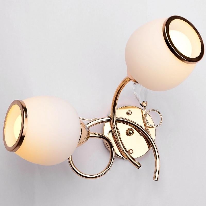 Бра настенное классическое накладное Brille LK-397W/2 E14 G L67-107