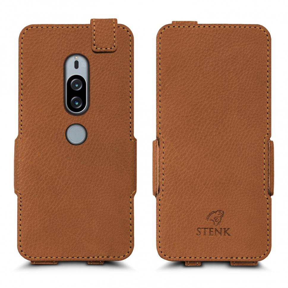 Чехол флип Stenk Prime для Sony Xperia XZ2 Premium Camel (62652)