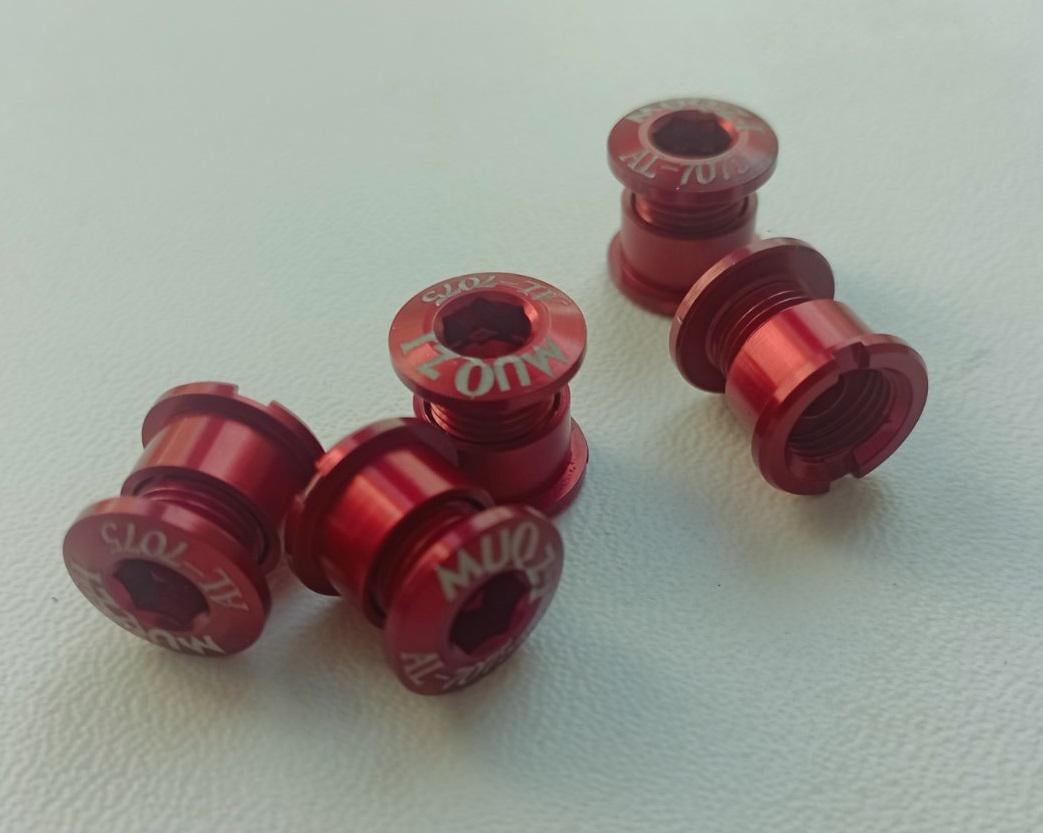 Бонки для кріплення одинарної зірки MUQZI 6,5/10 мм алюміній 5 шт. Червоний (50000444)