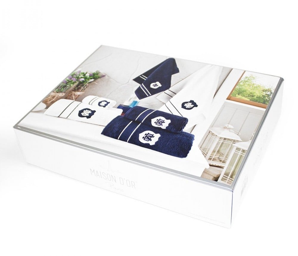 Набір рушників Maison D'or 3 шт. Alain White (CN2689) - фото 3 Набір рушників Maison D'or 3 шт. Alain White (CN2689) - фото 3